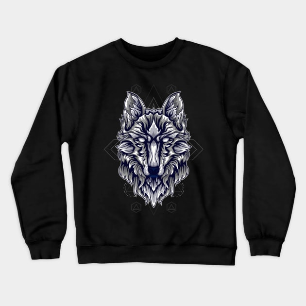 alpha space wolf Crewneck Sweatshirt by SHINIGAMII